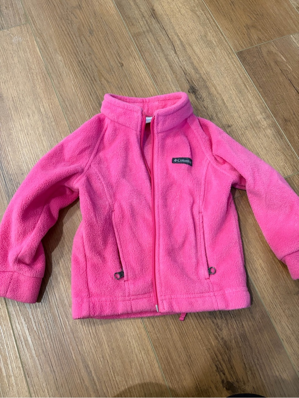 Columbia Girls Bright Pink Fleece Jacket
